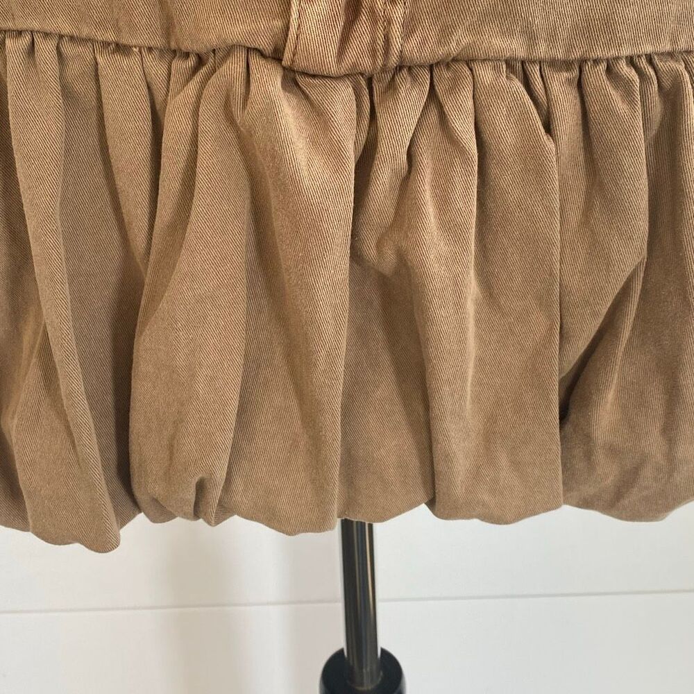 Blank NYC Light Brown Denim Balloon Mini Skirt Size 27 NWT - Picture 3 of 11